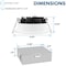 Luxrite 4 Inch LED Recessed Downlight 5CCT 2700K-5000K 15W 1300LM Dimmable Wet Rated IC Rated LR22632-1PK - alternate 4